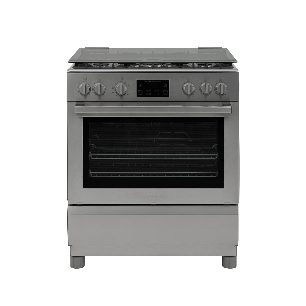 Estufa De Piso a Gas Propano Con Horno En Acero inox, Negro