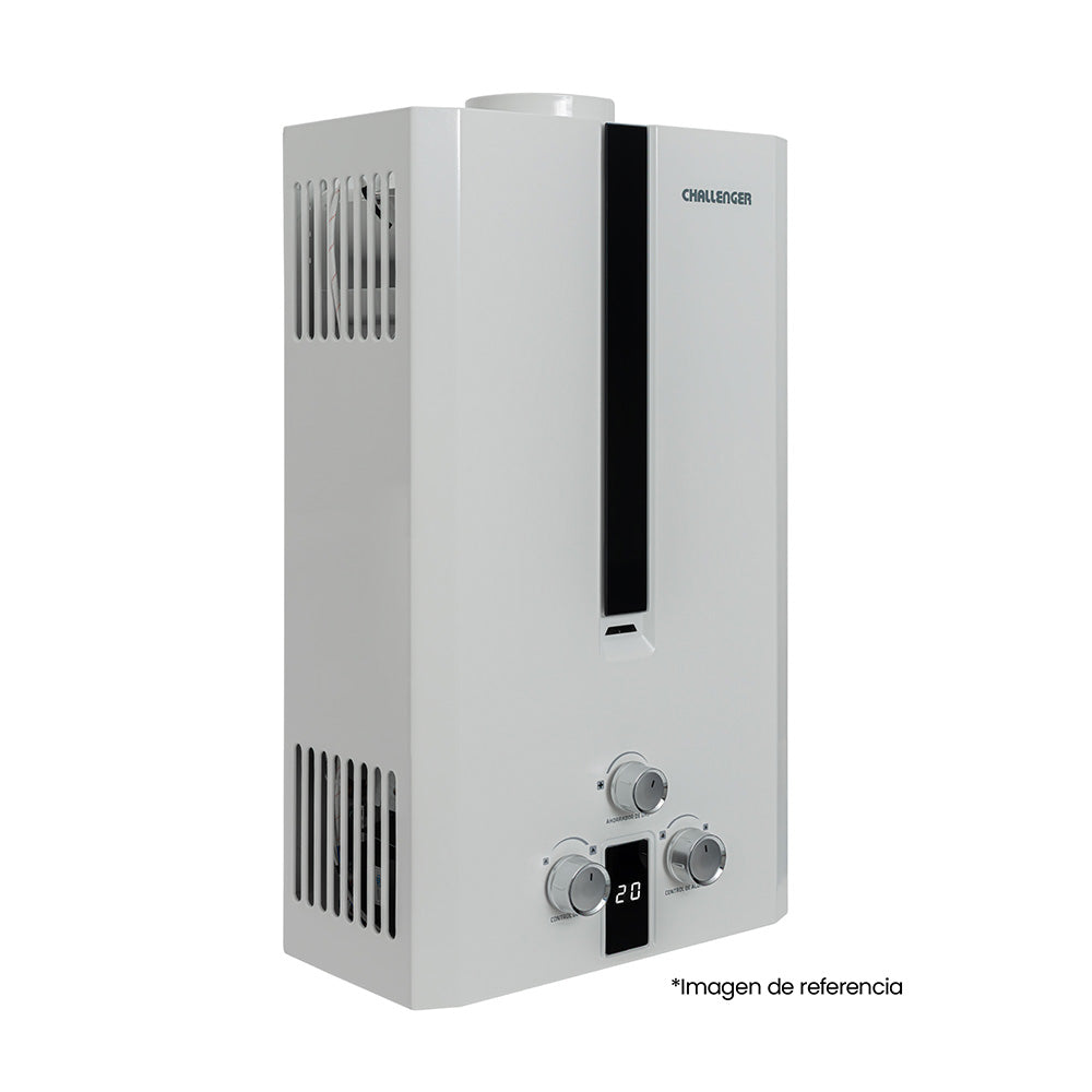 Calentador Gas Natural Challenger, Blanco 10l-Tn