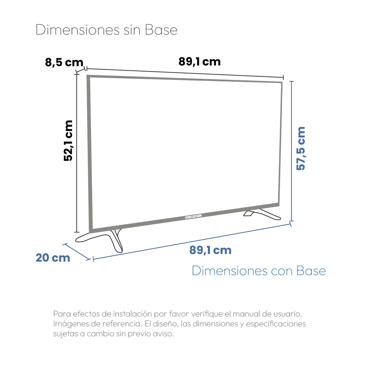 Televisor 40" Full HD Google TV, Incluye Soporte De Pared