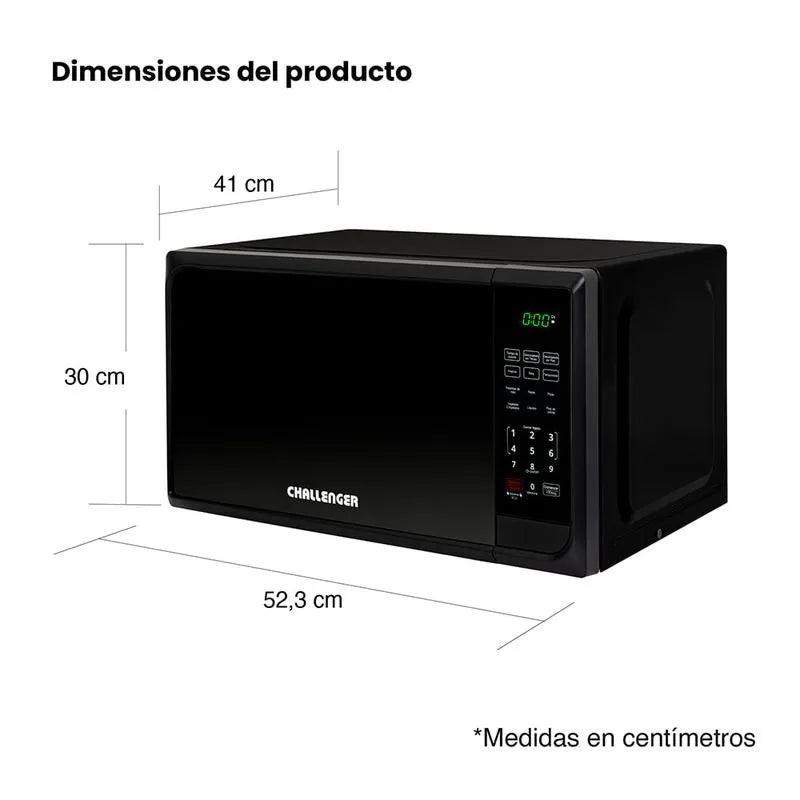 Microondas Negro 32lts 120v Challenger Hm8046