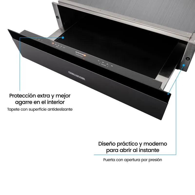 Calentador De Platos 59.5cm 20 Platos Challenger Wd3946