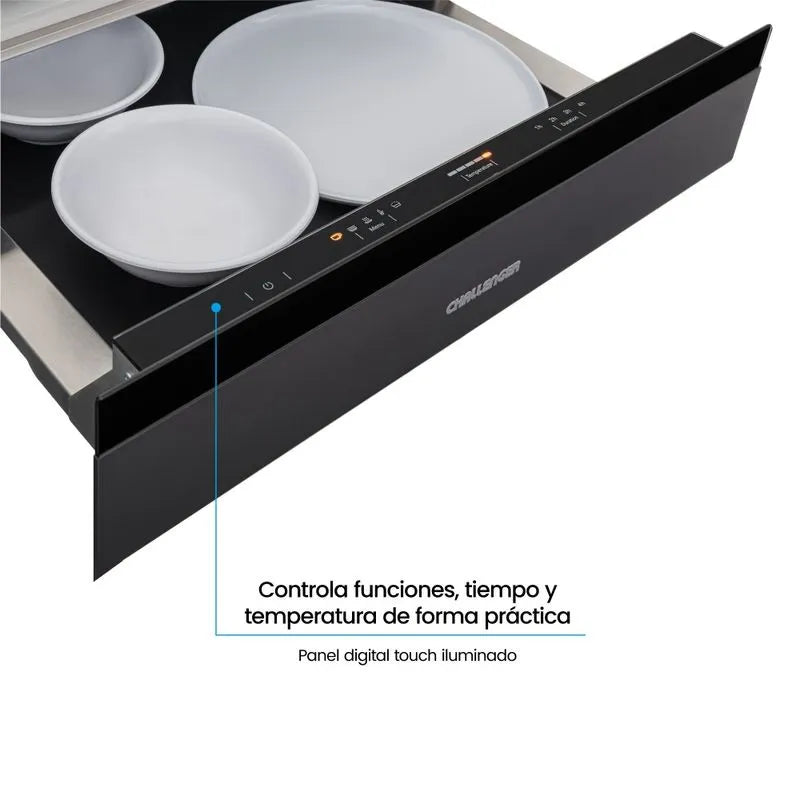 Calentador De Platos 59.5cm 20 Platos Challenger Wd3946