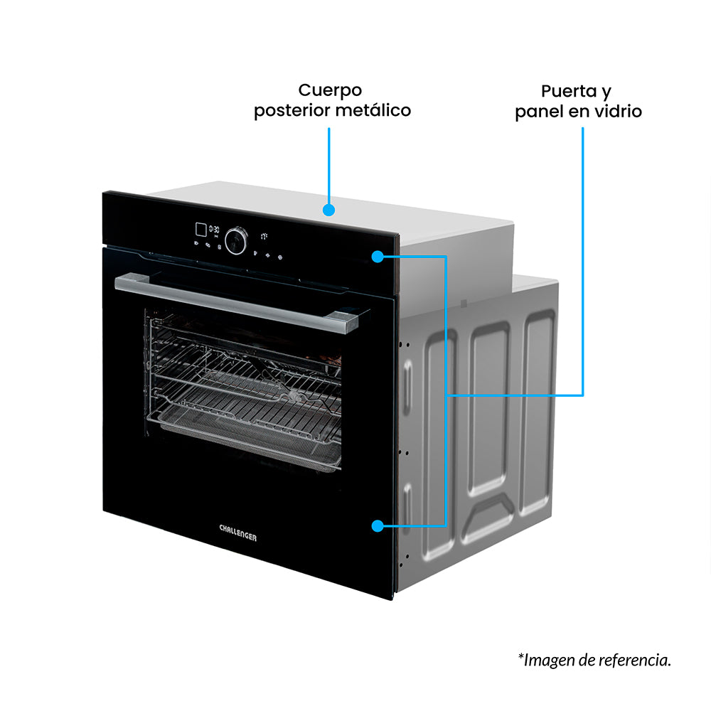 Horno De Empotrar Challenger Eléctrico, Aura Negro