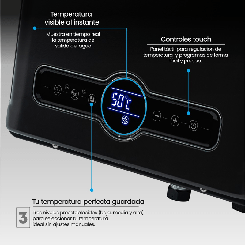 Calentador De Paso A Gas Tiro Natural Challenger 30 Lts Whf