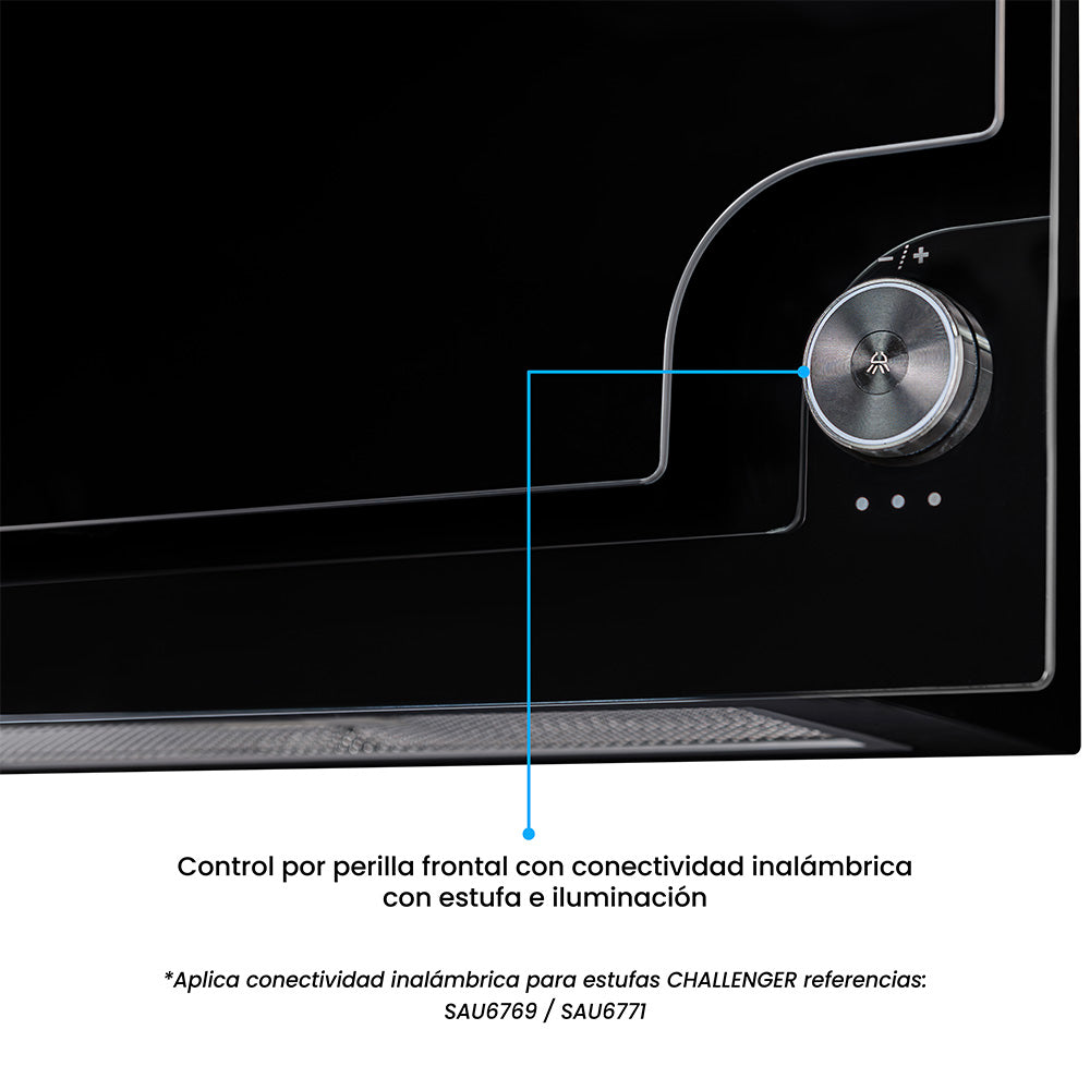 Campana Península Challenger Aura Cristal, Negro
