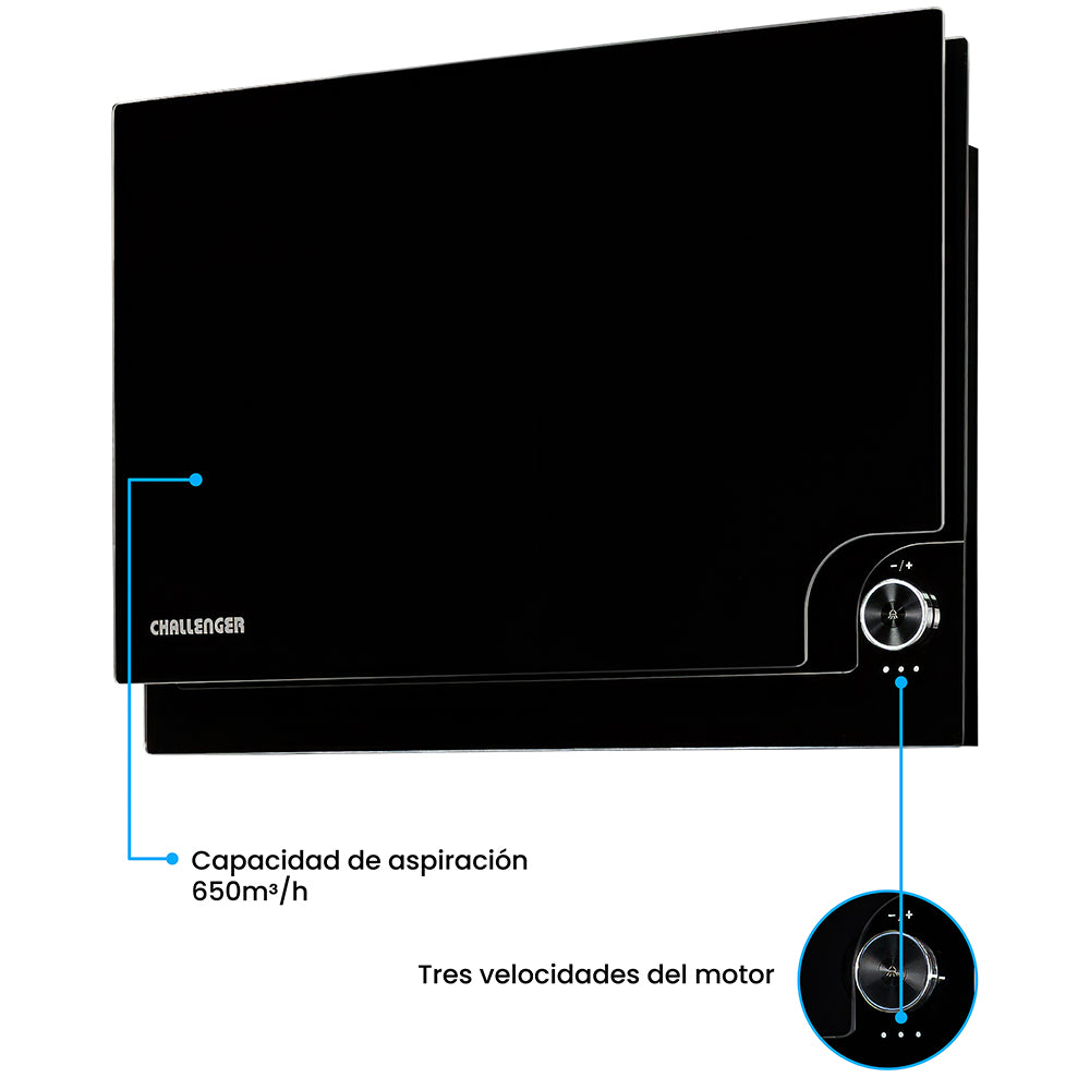 Campana Península Challenger Aura Cristal, Negro