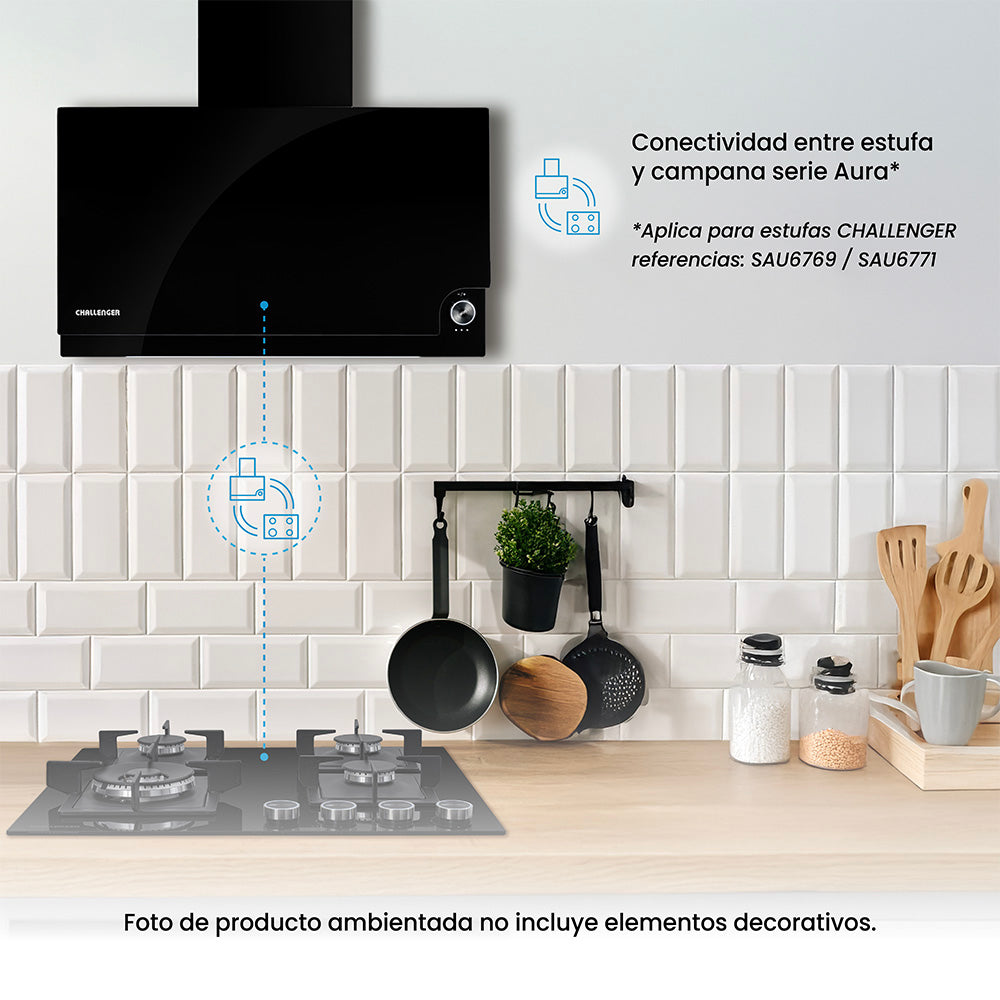 Campana Península Challenger CX 4975, Aura Cristal Negro