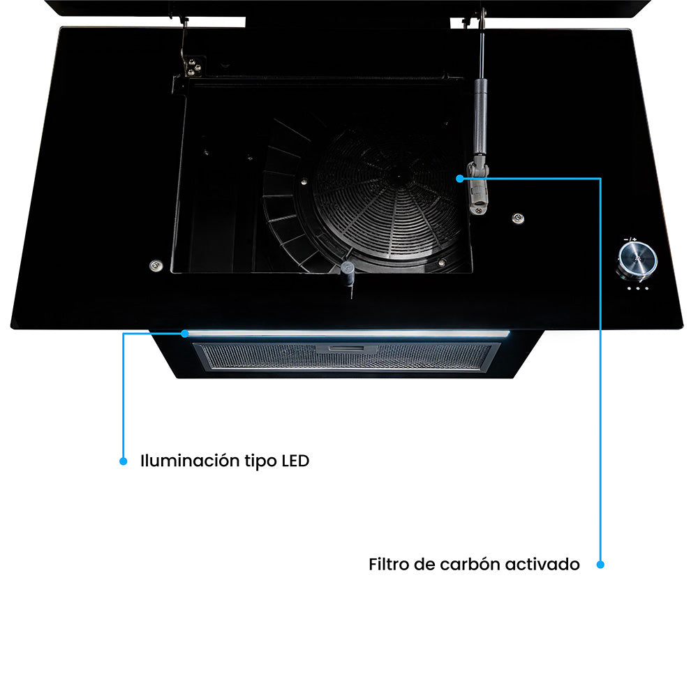 Campana Península Challenger CX 4975, Aura Cristal Negro