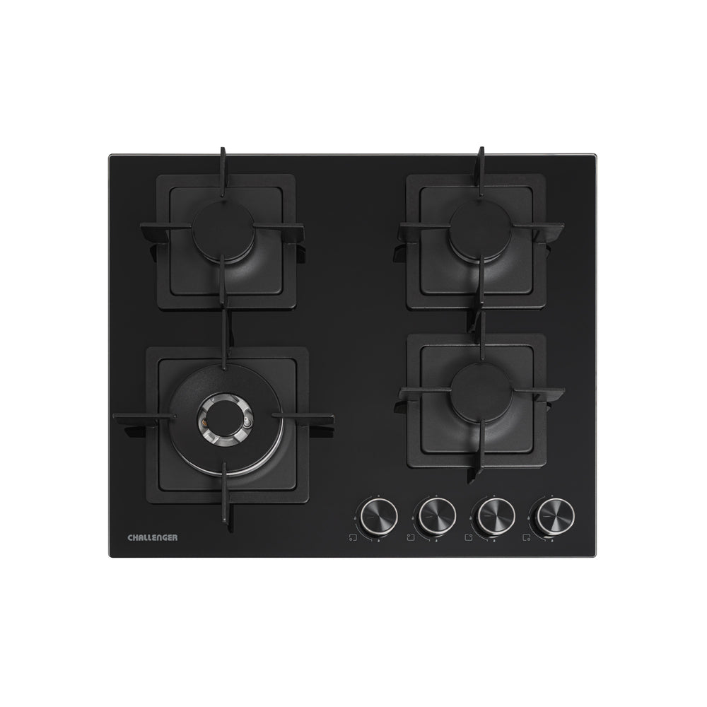 Estufa de Empotrar Challenger Aura Gas Natural, Negro