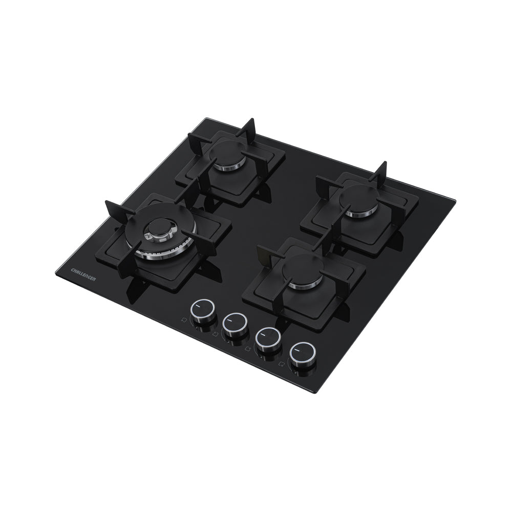 Estufa de Empotrar Challenger Aura Gas Natural, Negro