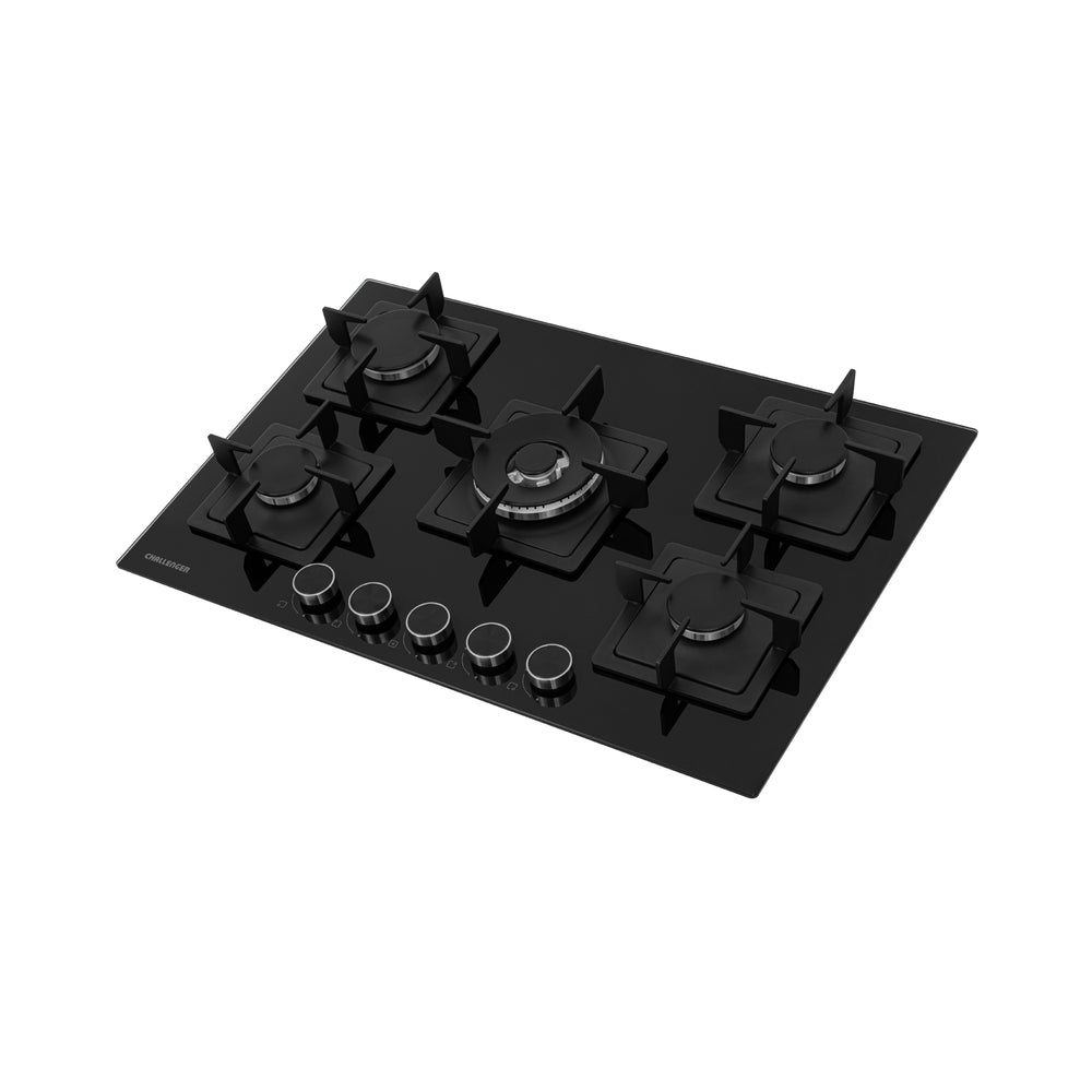 Estufa de Empotrar Challenger Aura Gas Natural SAU 6771, Negro