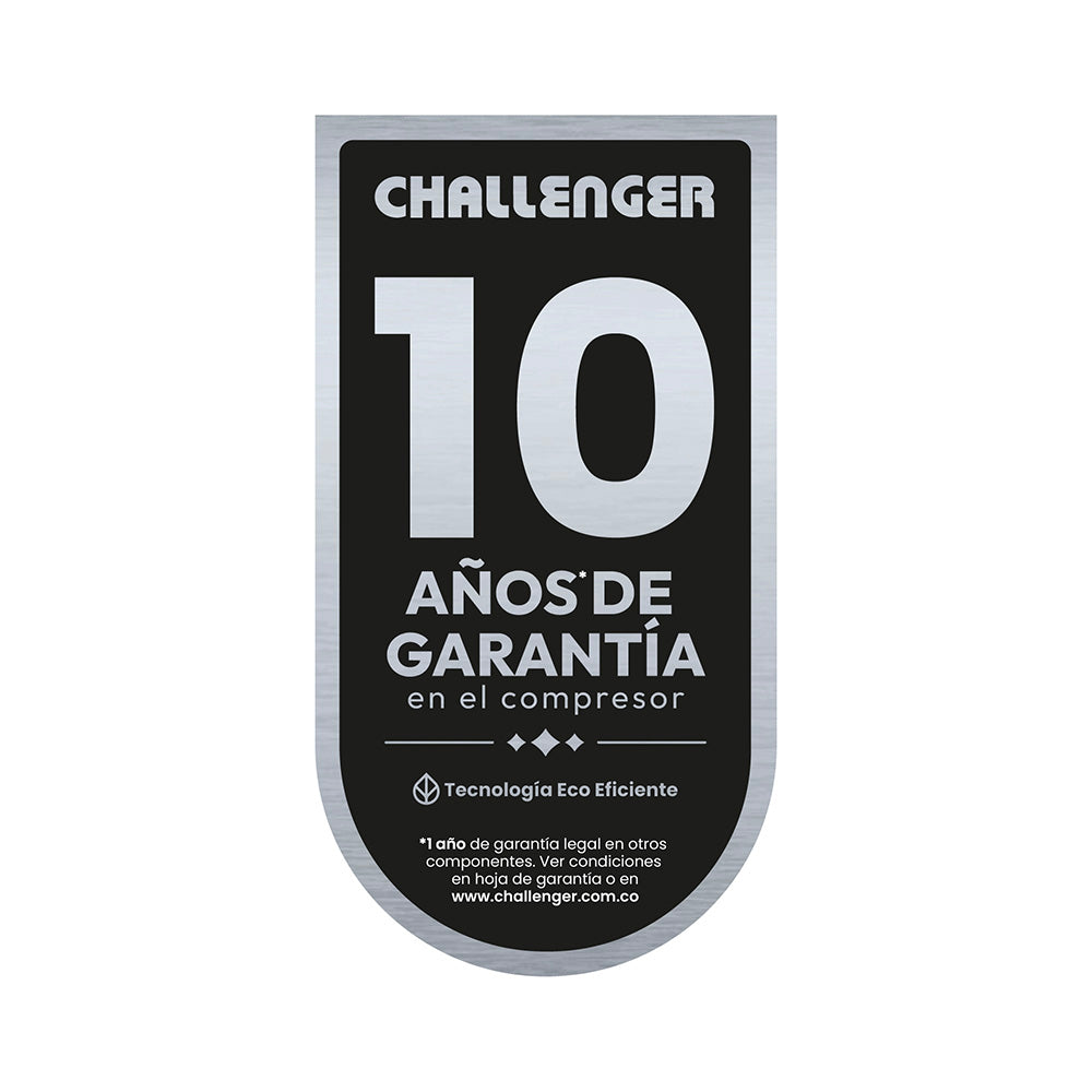 Nevera Challenger Cra 385, Negro Mate