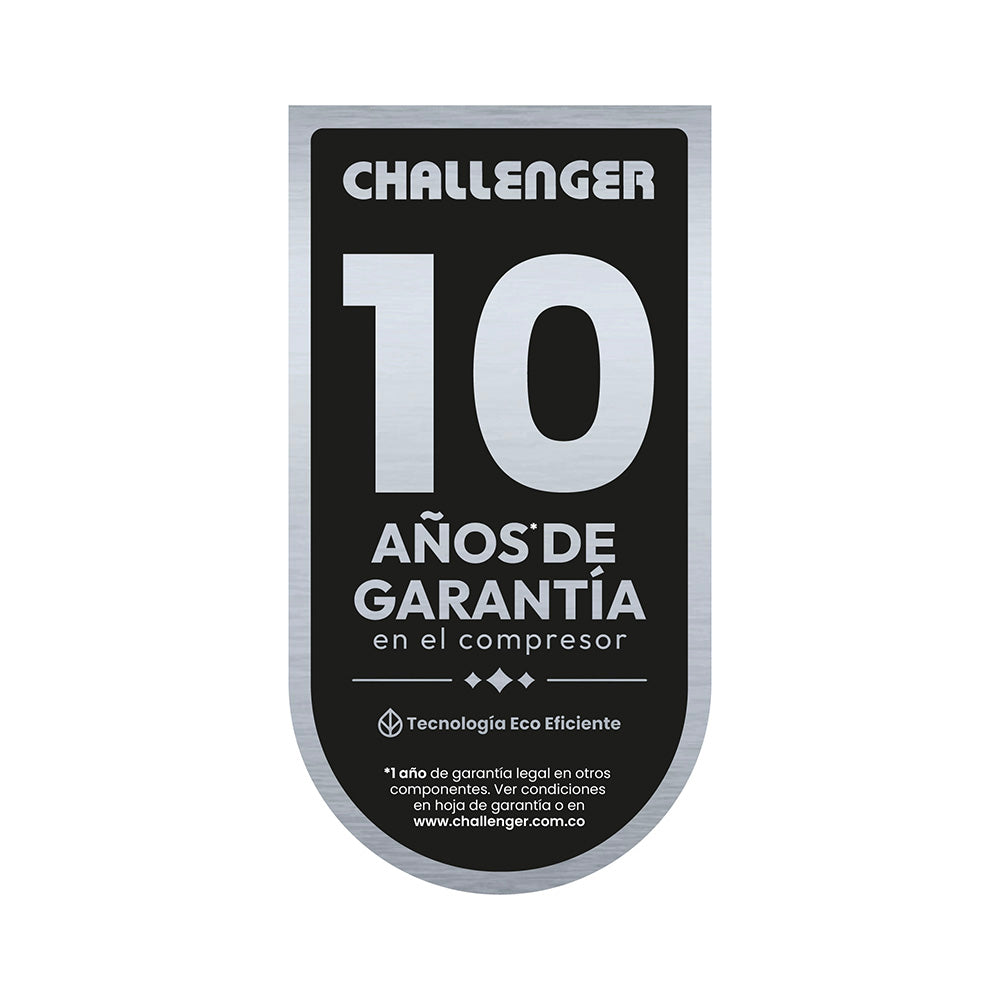 Nevera Challenger Cra 478, Negro Mate