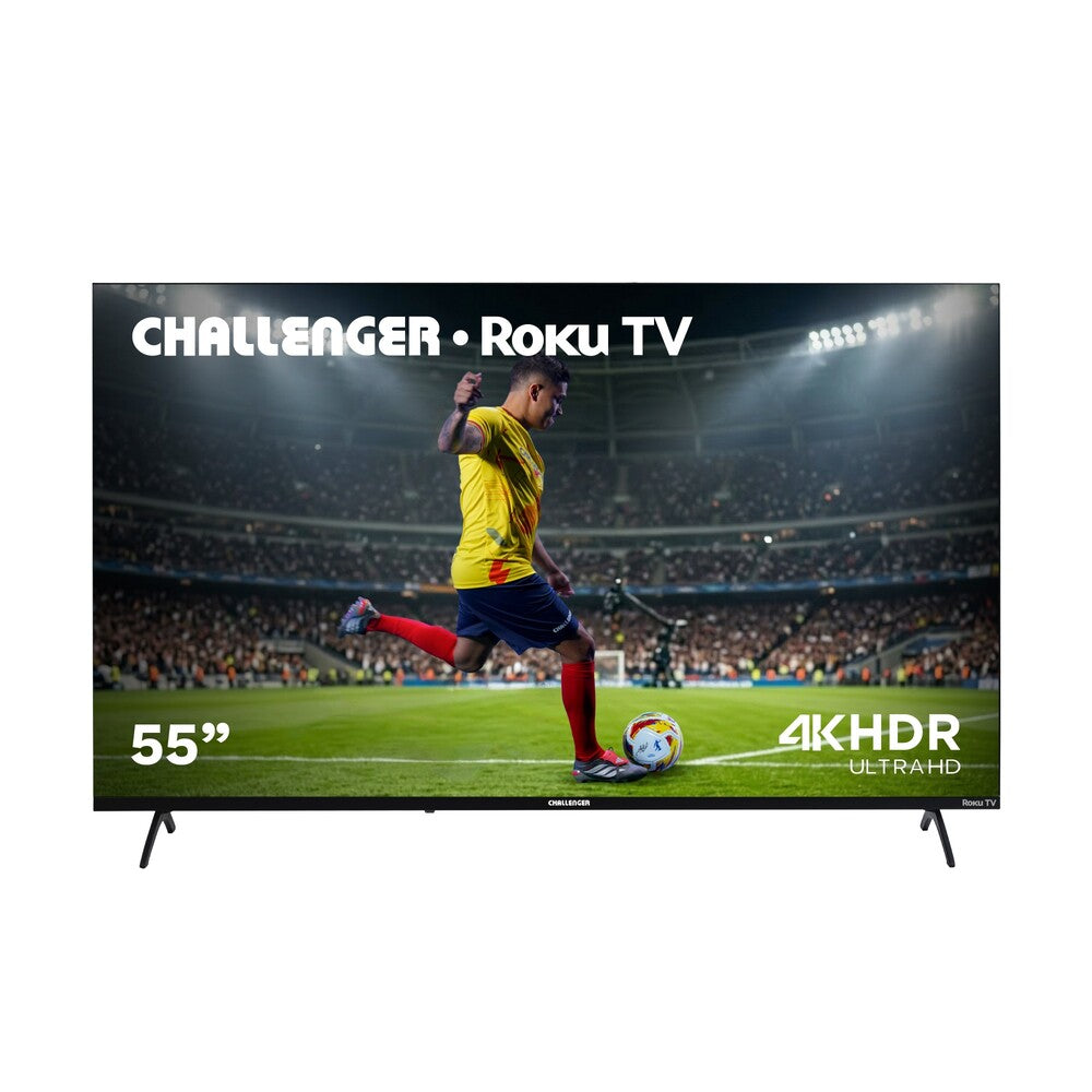Televisor LED 55" HD Roku Challenger, Negro