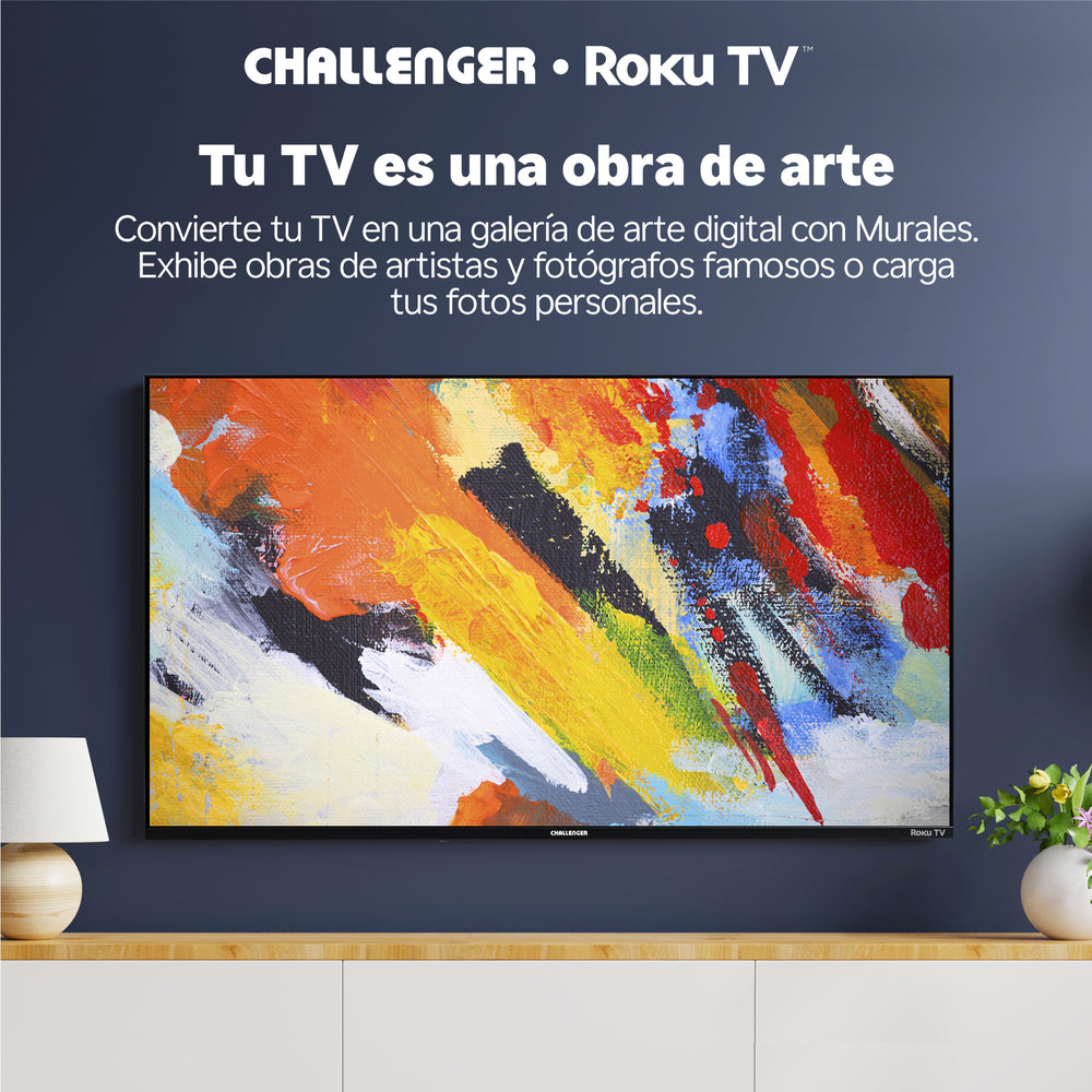 Televisor LED 55" HD Roku Challenger, Negro