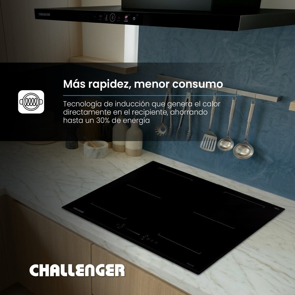 Estufa De Empotrar Inducción Challenger 4Pt 220V, In 6077