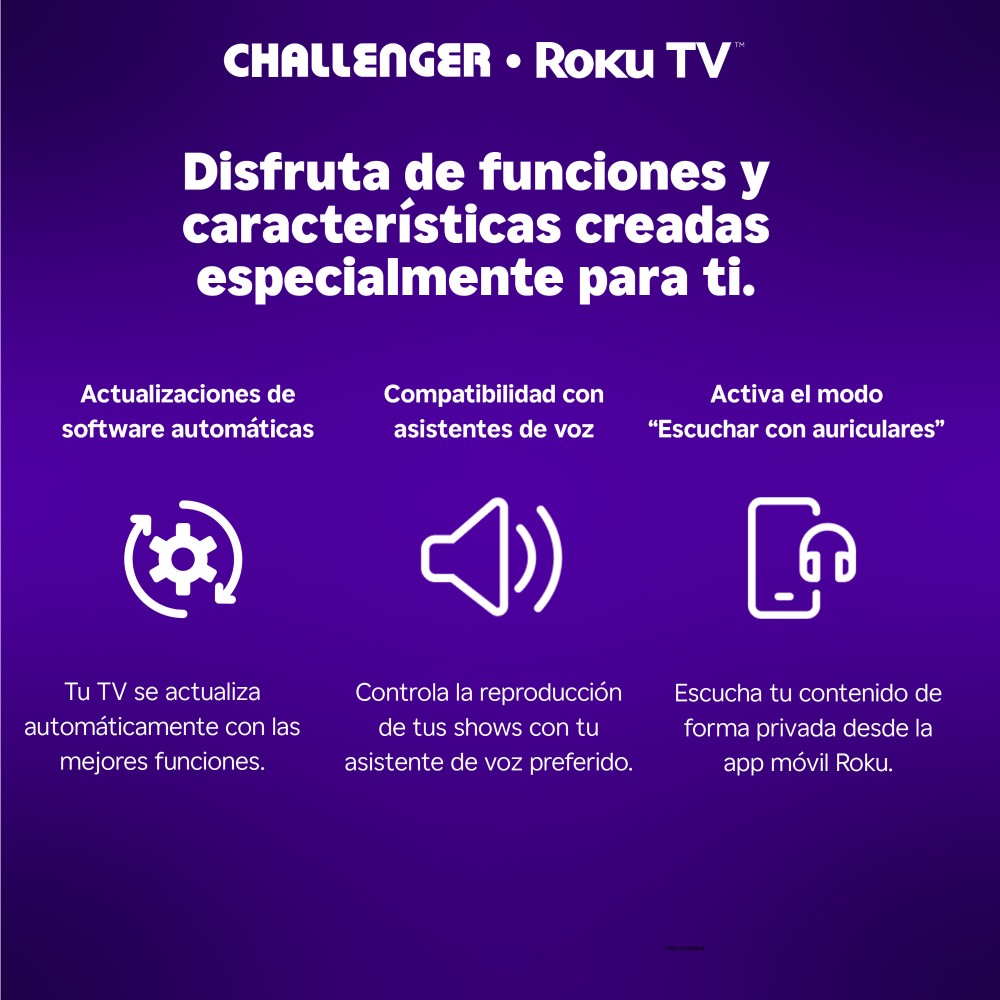 Televisor 32 Pulgadas Hd Roku Challenger 32kr14