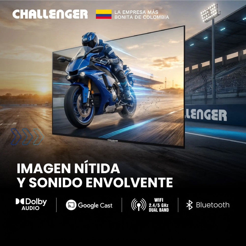 Televisor 55 Pulgadas LED Google TV  Challenger  UHD 55TG2770 BT