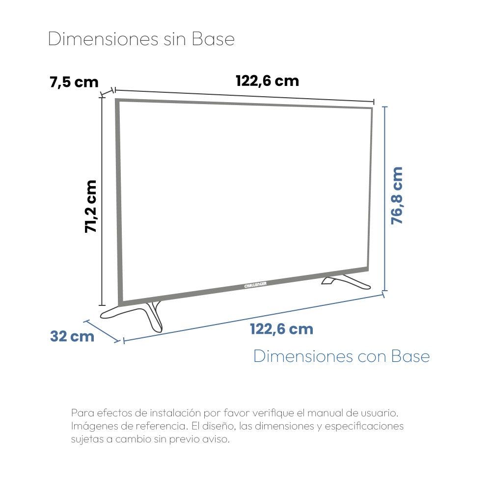 Televisor 55 Pulgadas LED Google TV  Challenger  UHD 55TG2770 BT