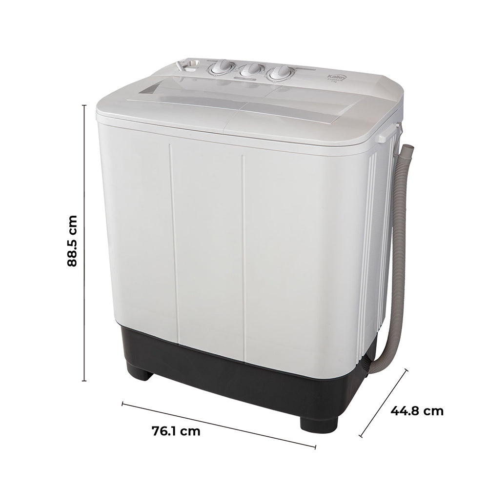 Lavadora Kalley Semi Automática 7 Kilogramos K-LAVSA7B, Blanco