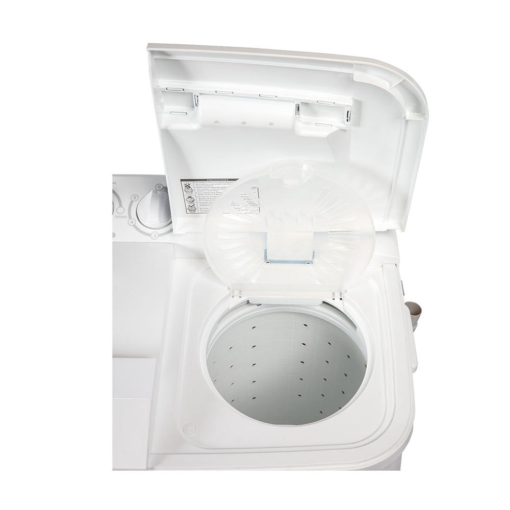 Lavadora Kalley Semi Automática 7 Kilogramos K-LAVSA7B, Blanco