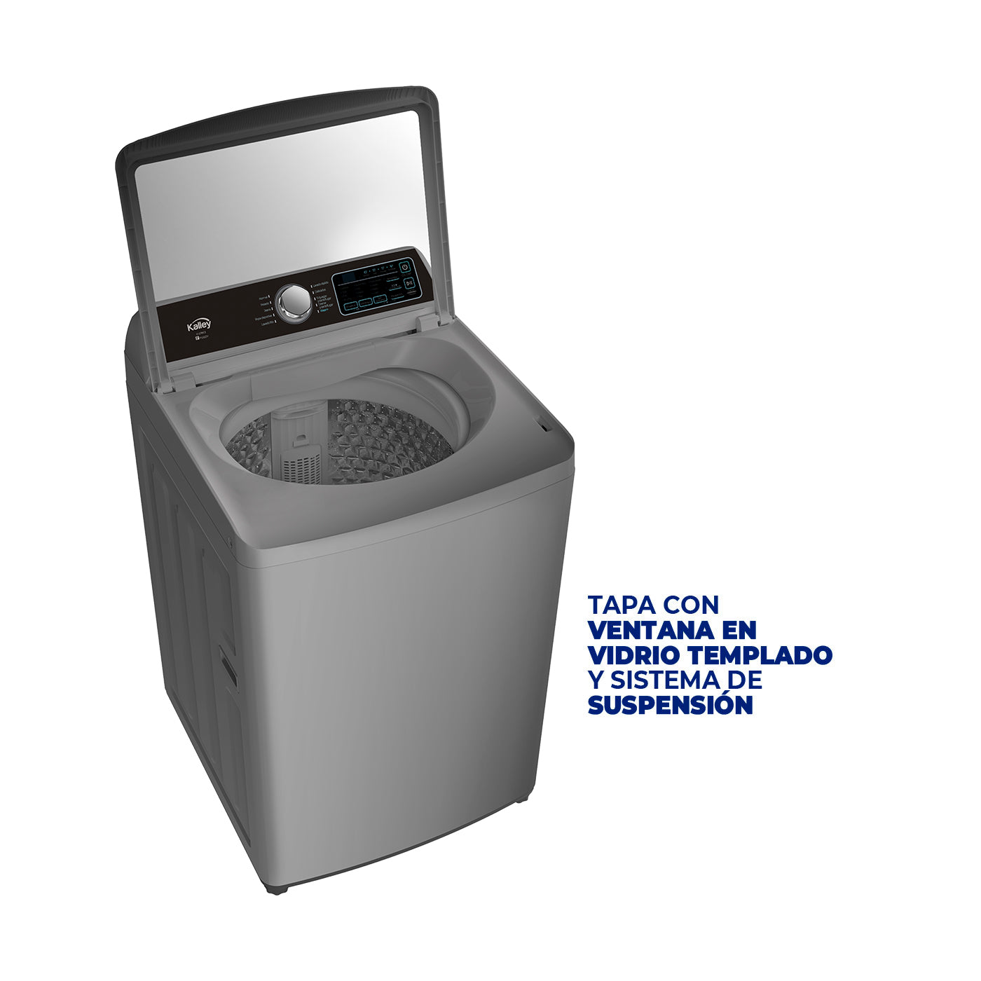 Lavadora Kalley Cs18kg K-Ld18g2, Gris