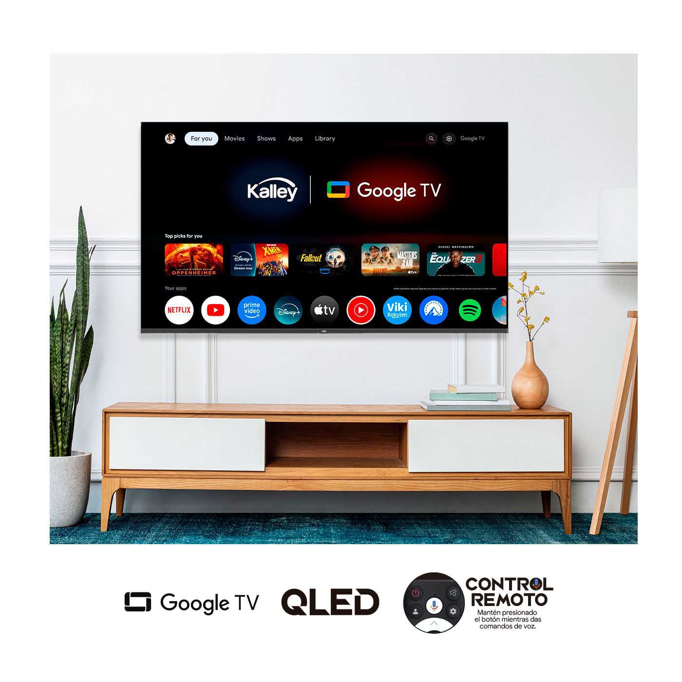 Televisor Kalley 58 Pulgadas 58gq400a 4K UHD, Negro