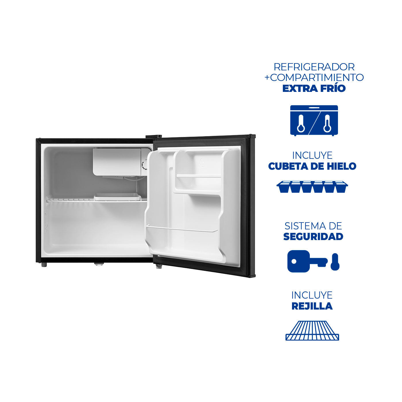 Minibar Kalley Frost una Puerta 44 Litros K-MB44N ,Gris Oscuro
