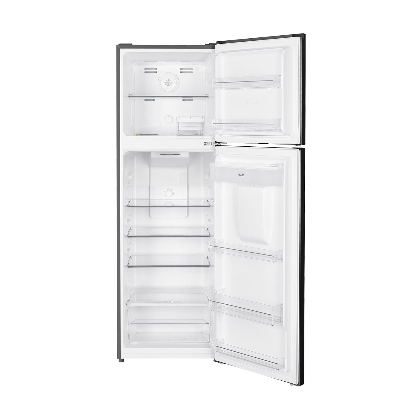 Nevera Kalley No Frost Congelador Superior 245 Litros, Gris