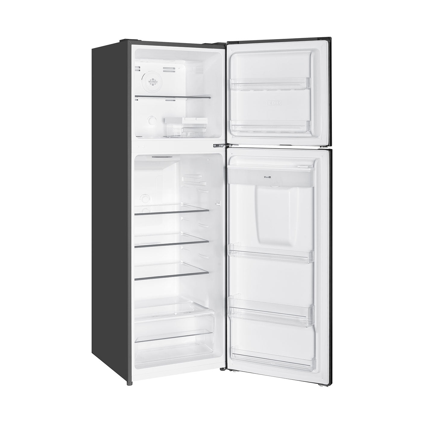 Nevera Kalley No Frost Congelador Superior 245 Litros, Gris