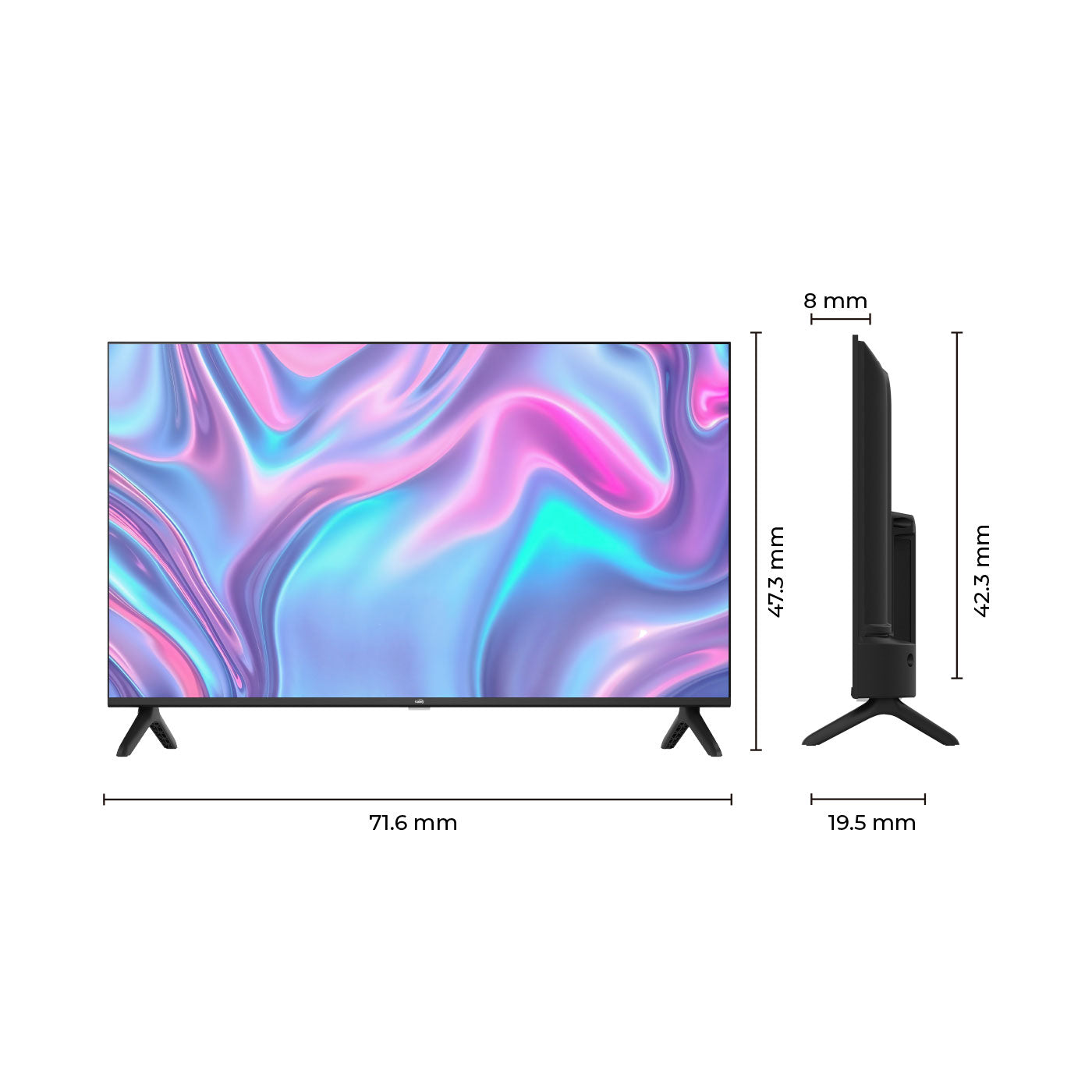 Televisor Kalley 32 Pulgadas LED HD 32B100, Negro