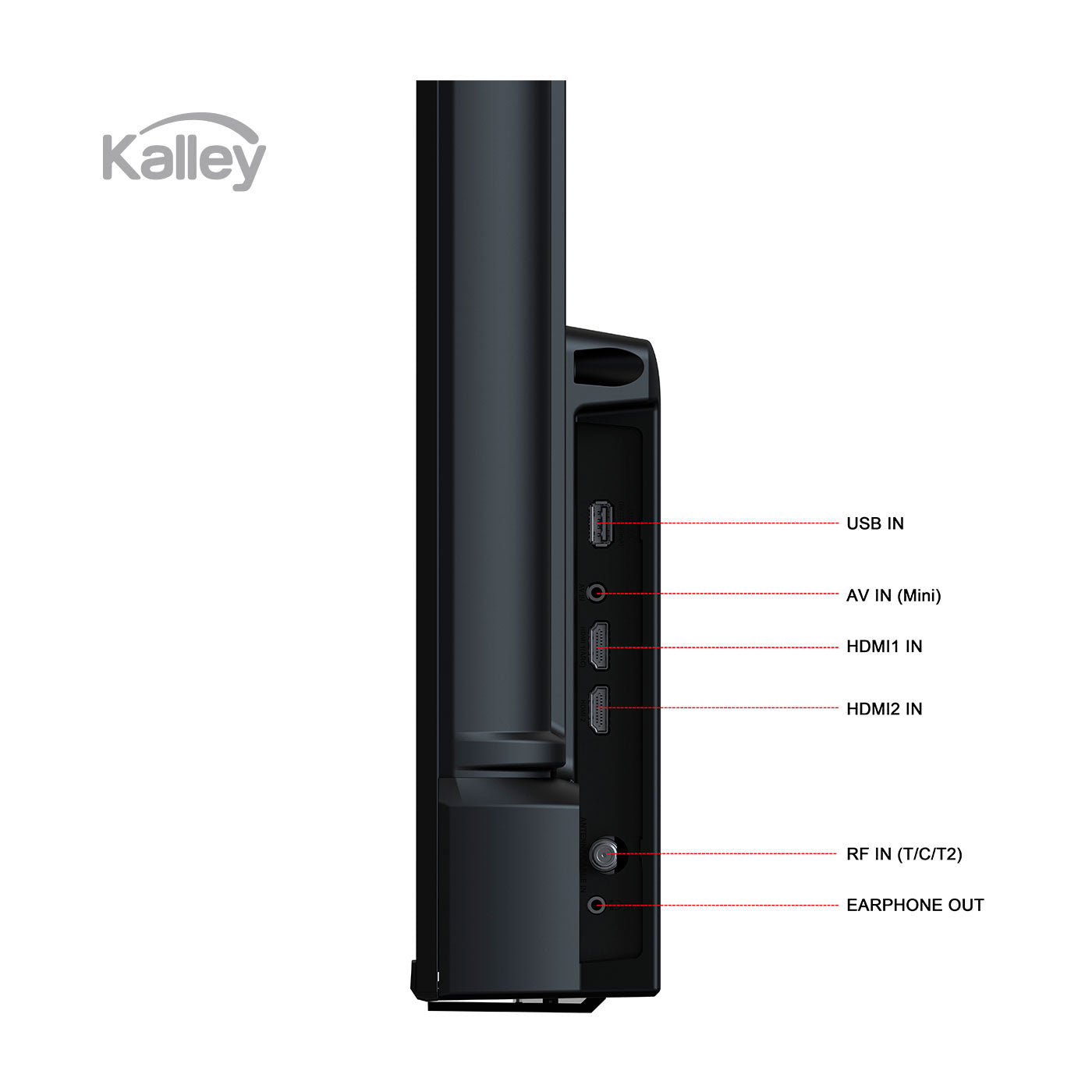 Televisor Kalley 32 Pulgadas LED HD 32B100, Negro