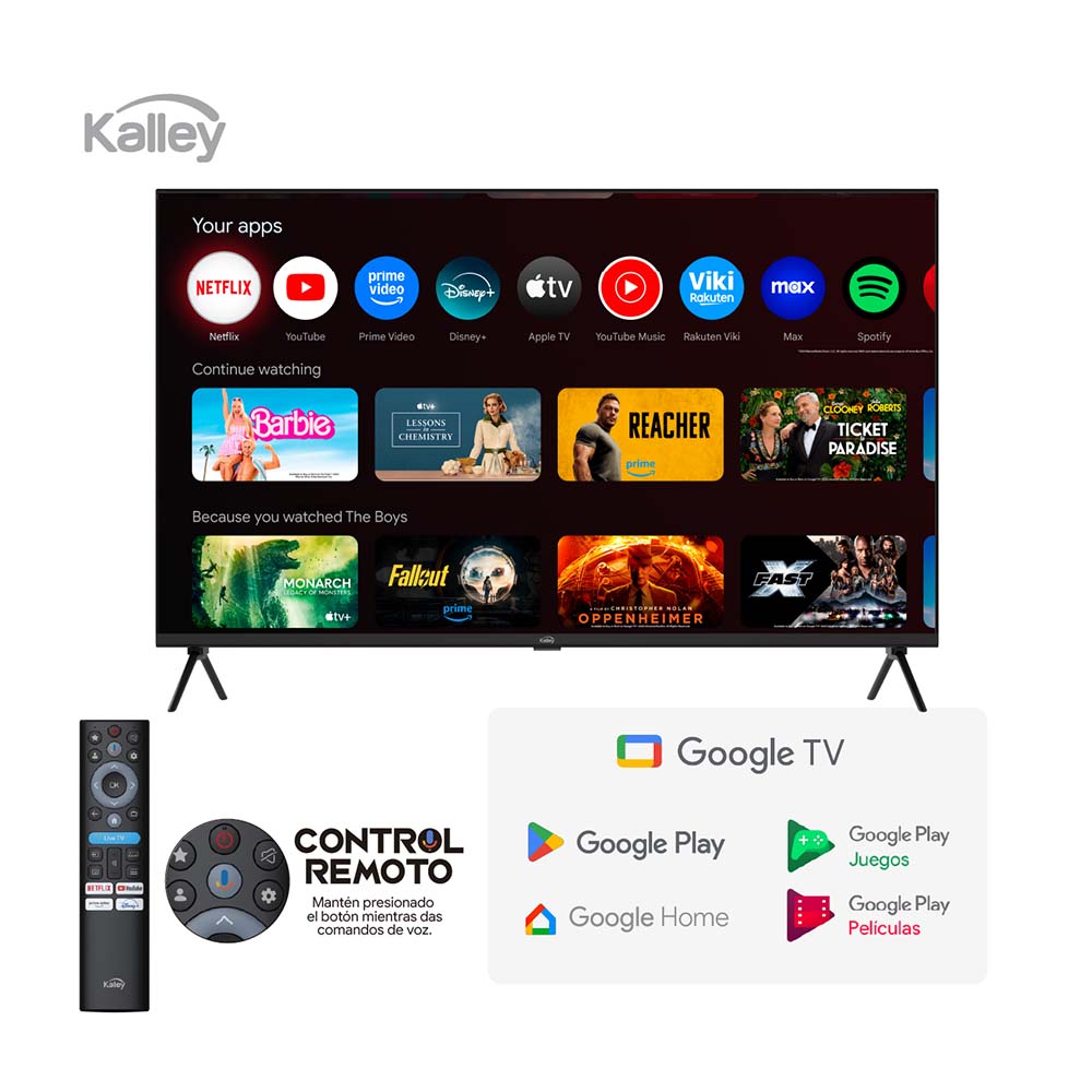 Televisor KALLEY 32 Pulgadas QLED FHD Smart TV Google 32GQ200