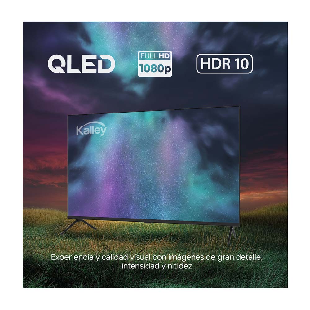 Televisor KALLEY 32 Pulgadas QLED FHD Smart TV Google 32GQ200