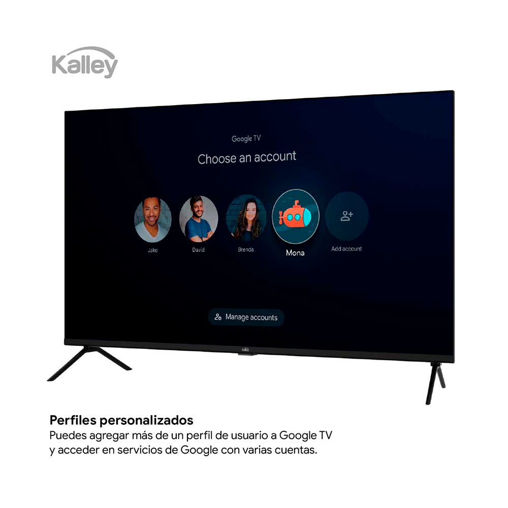 Televisor KALLEY 32 Pulgadas QLED FHD Smart TV Google 32GQ200