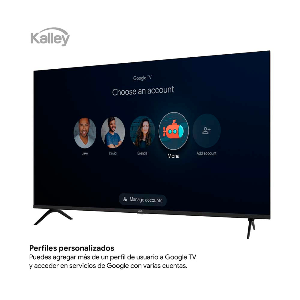 Televisor KALLEY 43 Pulgadas  QLED FHD Smart TV Google 43GQ200