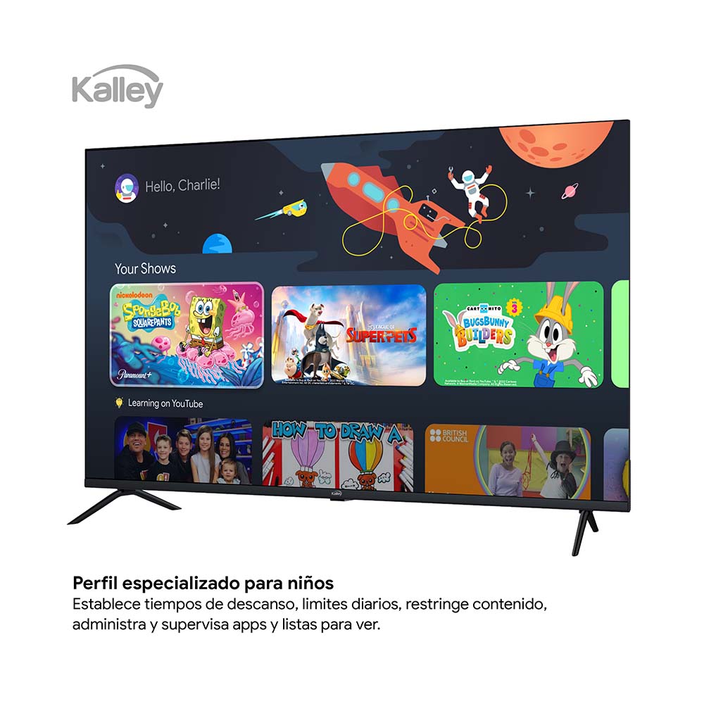 Televisor Kalley 43 Pulgadas Max LED 4K-UHD Smart TV Google 43g315