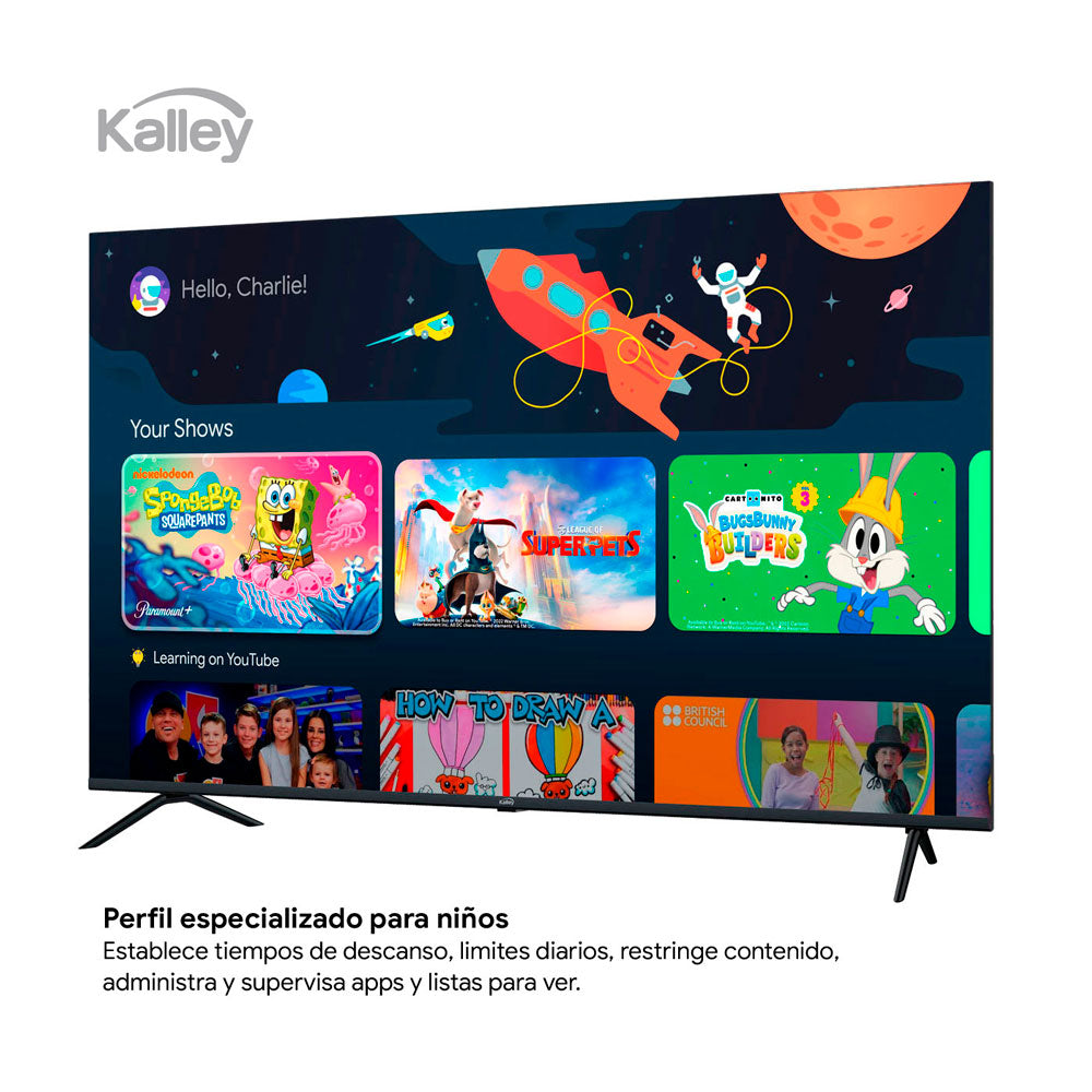 Televisor KALLEY 50 Pulgadas Max Led 4K-UHD Smart TV Google 50G315