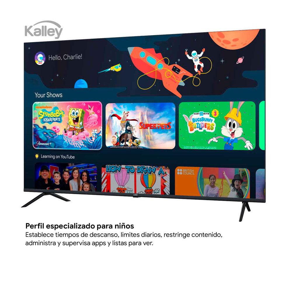 Televisor KALLEY 65 Pulgadas Max Led  4K-UHD Smart TV Google 65G315
