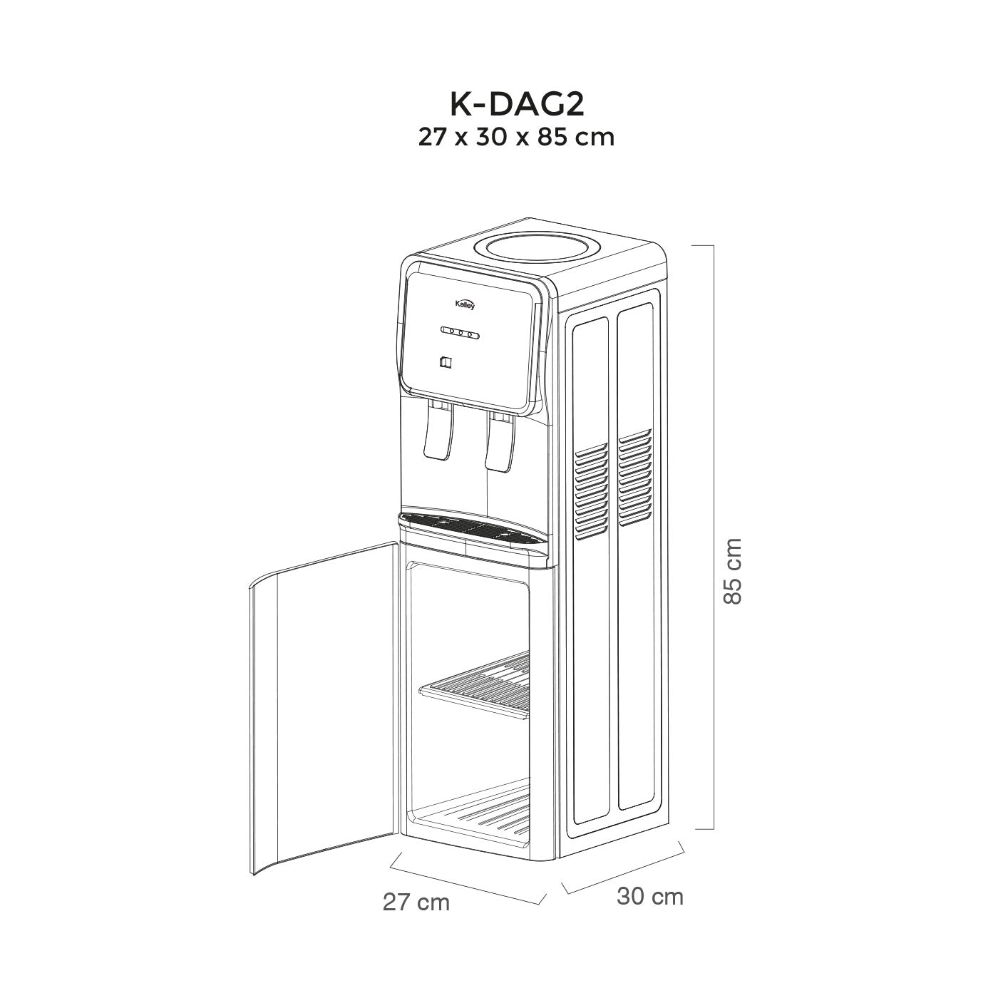 Dispensador Agua Kalley K-DAG2"B