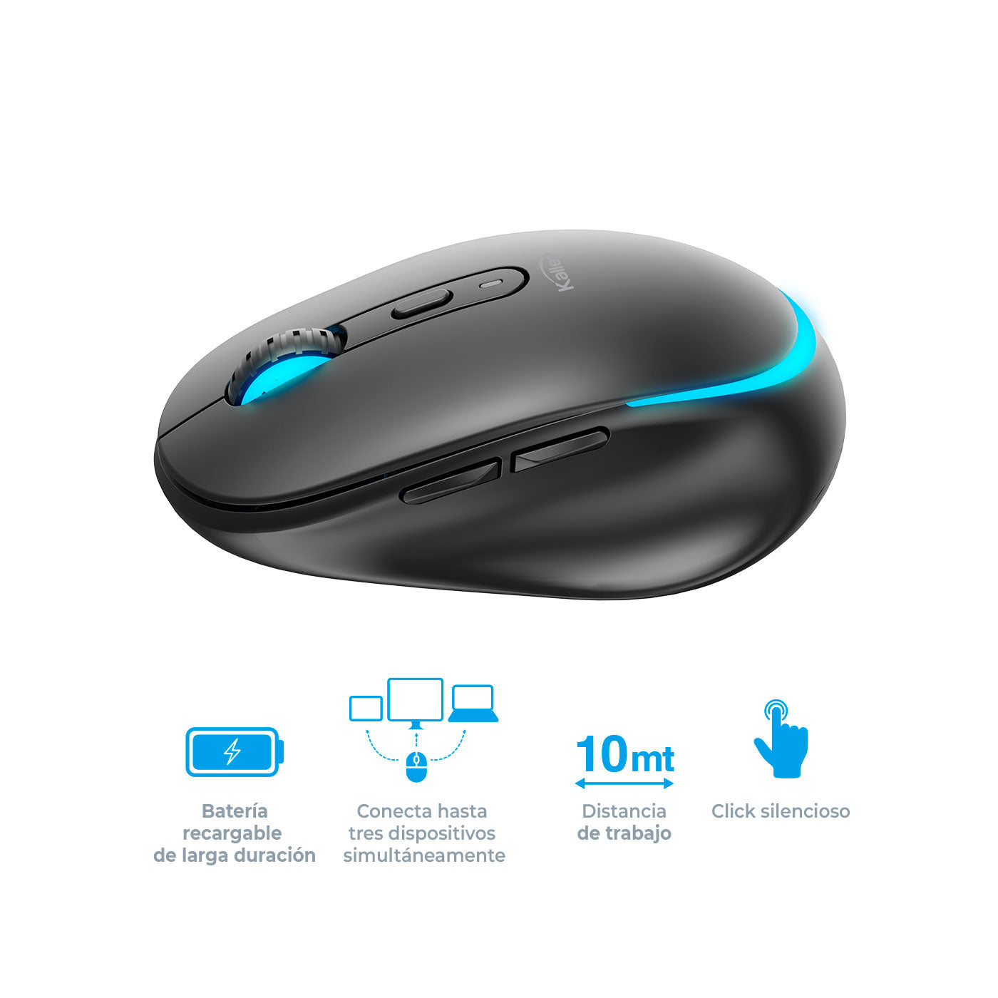 Mouse Recargable Negro