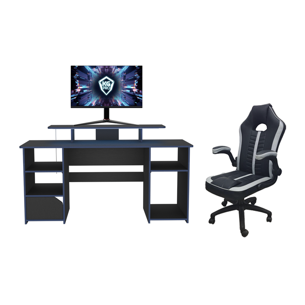 Combo Berkli, Incluye Monitor- Escritorio y Silla Gamer