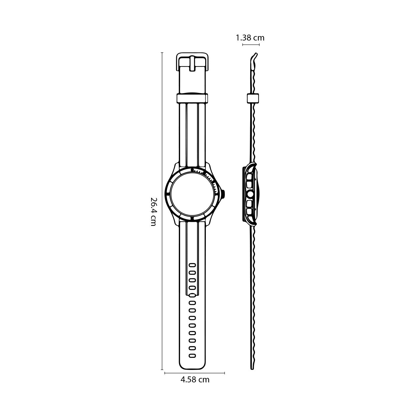 Reloj Kalley K-Swn3 35 mm, Negro y Gris