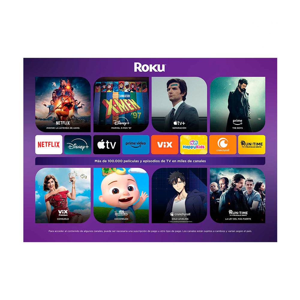 Televisor Kalley 32 Pulgadas Led HD Smart TV Roku TV K-RTV32, Negro
