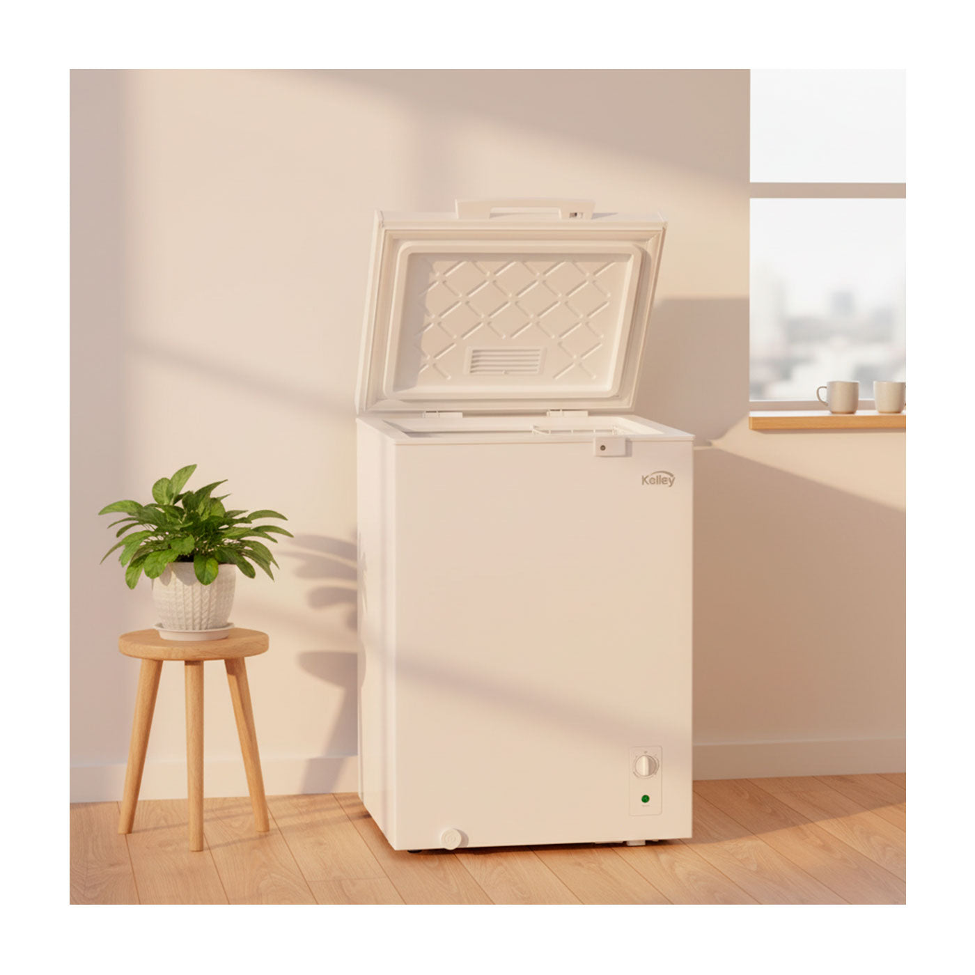 Congelador Horizontal KALLEY Dual 99 Litros, Blanco