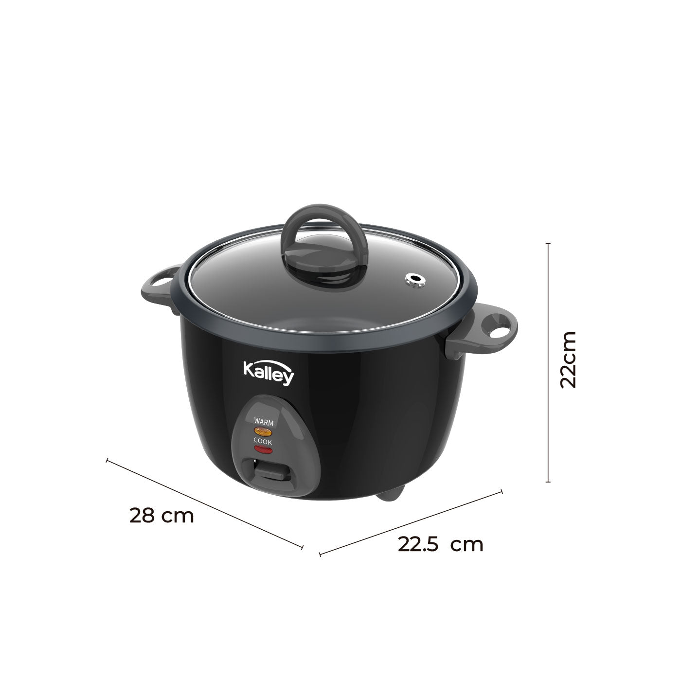 Olla de Arroz 1.0L Negro K-Rc1n, Negro