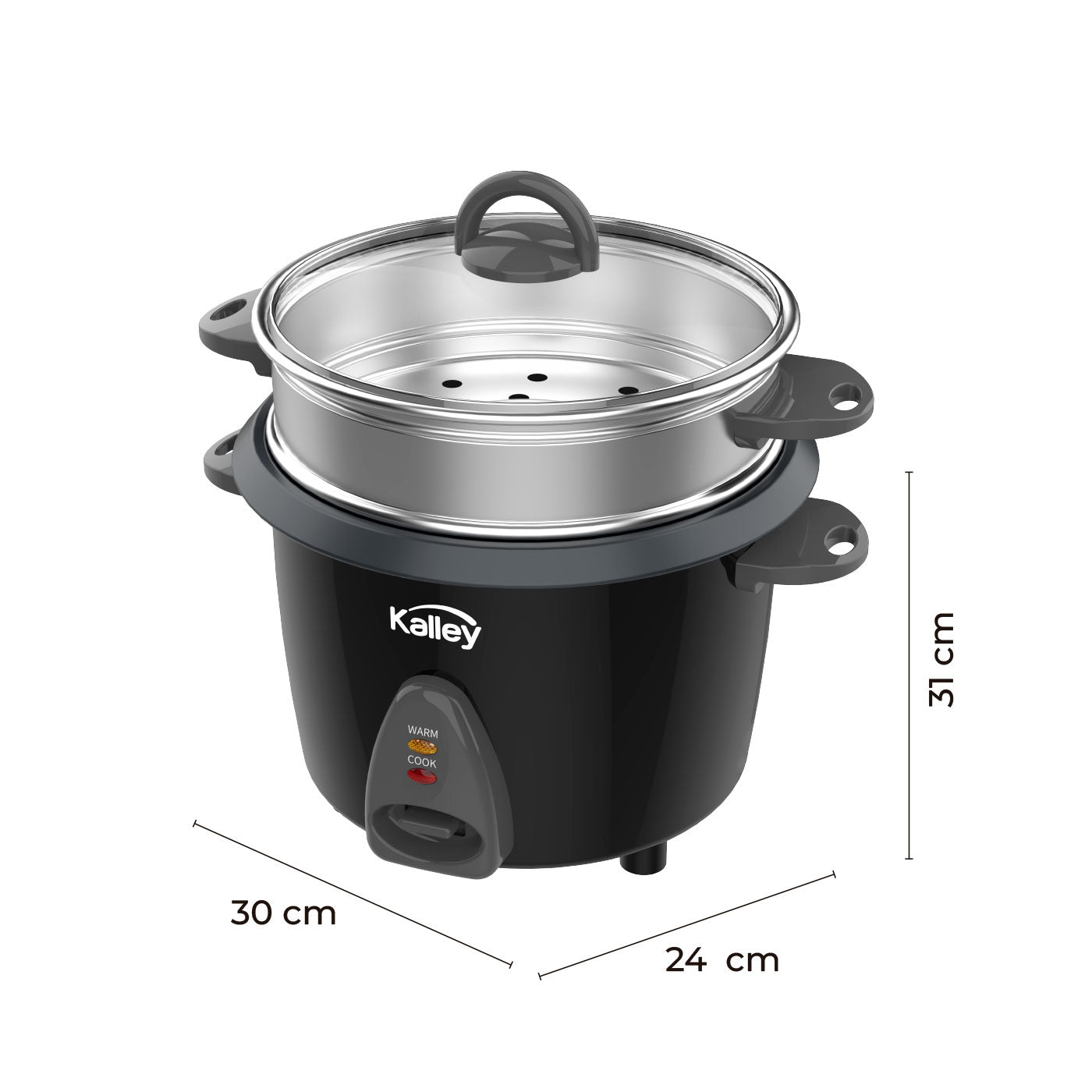 Olla De Arroz 1.4l Negro K-Rc14n, Negro
