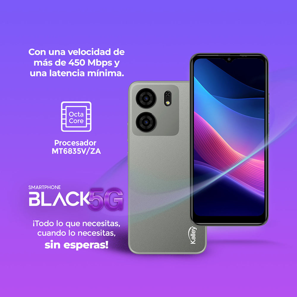 Celular Kalley Black 5G 256GB Gris