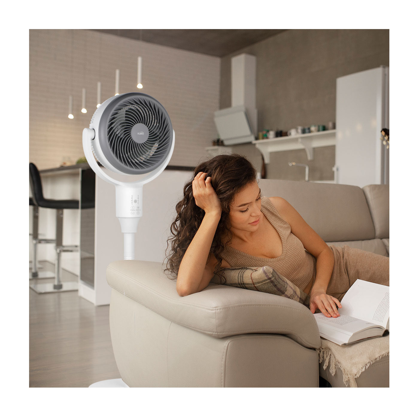 Ventilador Ar Kalley 7p K-Va7, Blanco