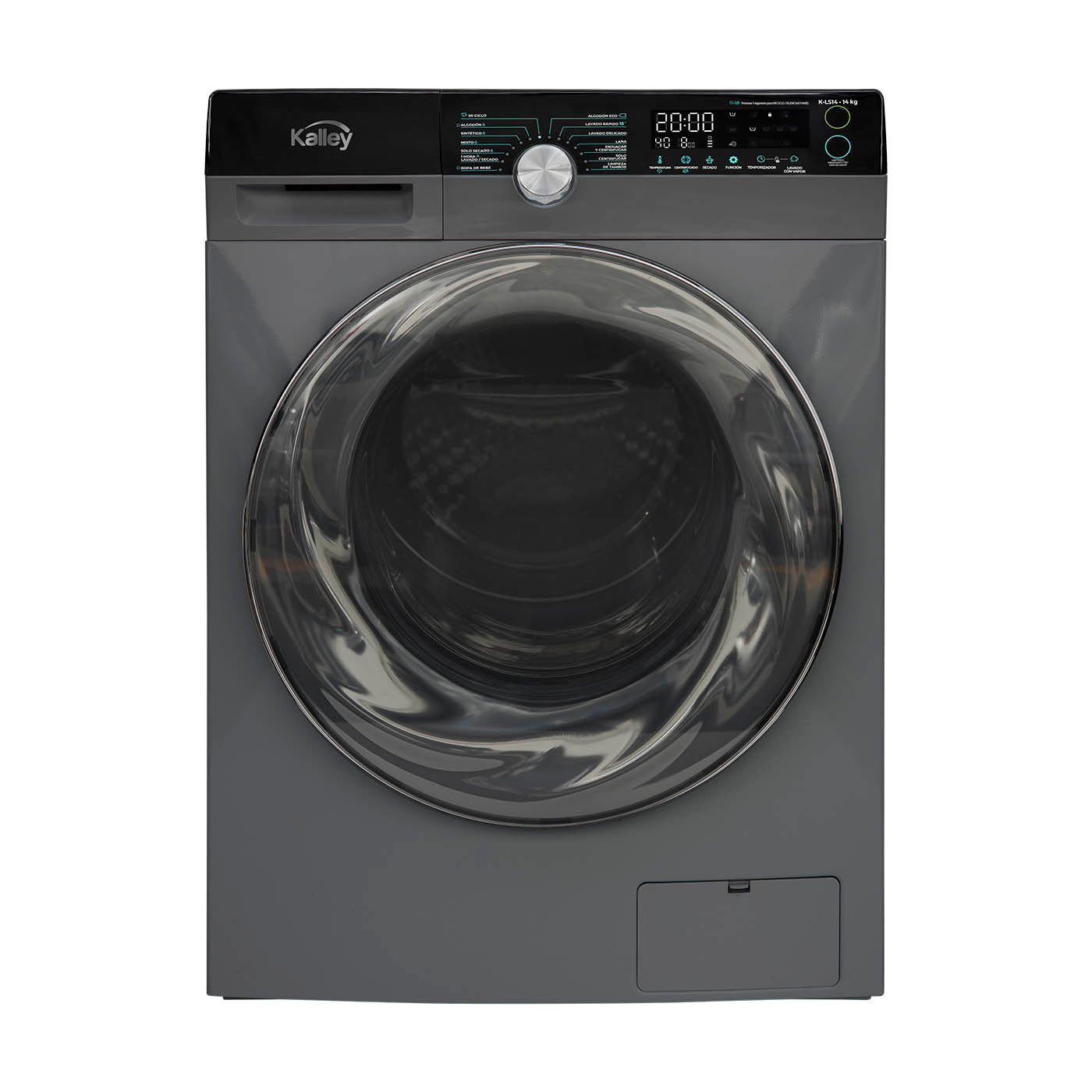 Lavadora Secadora Kalley Cf 15 Kg K-Ls15, Gris